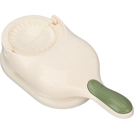 Appareil à raviolis manuel portable 2 en 1, outil de cuisine pour la fabrication de raviolis et le pressage de la pâte, accessoires de cuisine blancs (1/5)