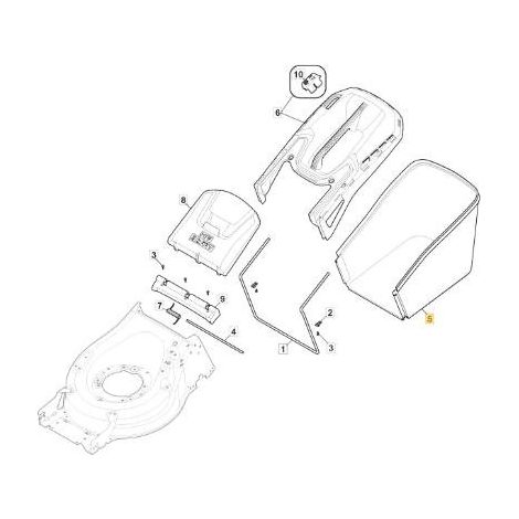 PACK TOILE HYBRIDE MP1 50-55 COULEUR NOIRE ORIGINALE STIGA - 181102349/0
