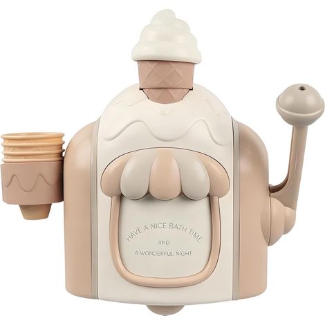 Fabricante de espuma de helado, juguetes de baño para niños, máquina de burbujas con ventosa, juguetes sensoriales de baño para niños (1/5)