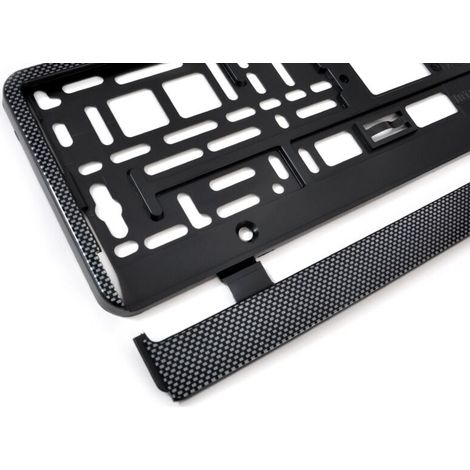 Cadre de plaque d'immatriculation flexible en carbone AMIO-01165