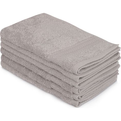 Juego de toallitas Set 100% Algodón Gris 500 gr/m² (1/5)