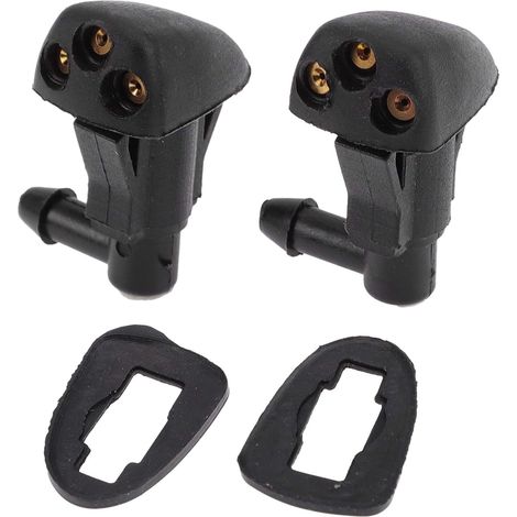 2Pcs Washer Nozzle For Cruze 2008-2012 Front Windshield Spray Nozzles Washer Jet No.42475593 Plastic Black (1/5)