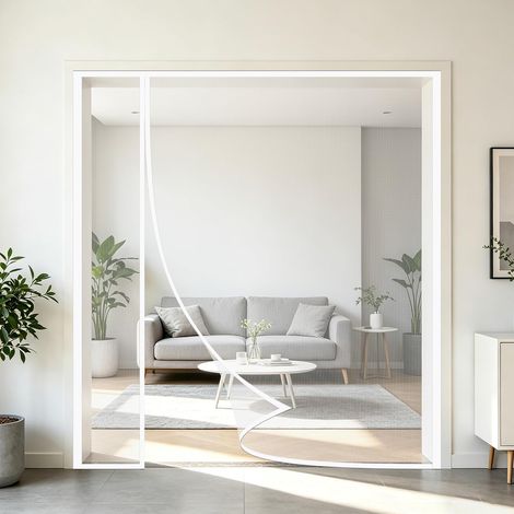Moustiquaire pour Porte 50x50cm Ouverture Latérale Magnetique (1/5)
