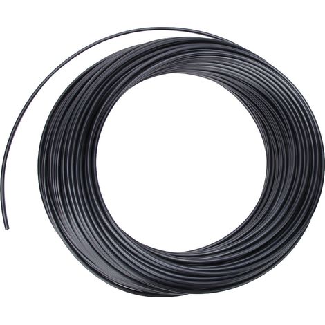 Tuyau pneumatique haute pression en nylon noir, flexible pour air, huile et eau, 100m, diamètre 6x4mm (1/4)