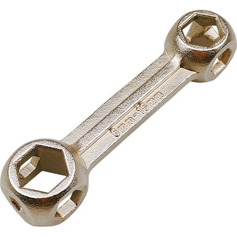 Clé à douille multifonction 10 en 1 pour réparation de vélo - Clé à six pans extérieurs pour vélo, moto, scooter (6-15 mm) (1/4)