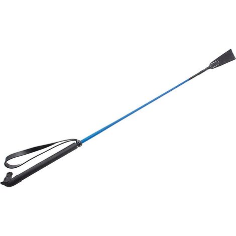 Verde - Frustino in nylon con manico a forma di testa di cavallo lunghezza 65 cm