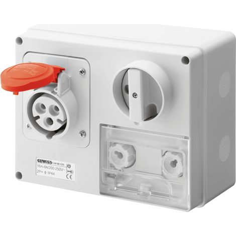GEWISS GW66031 PRESA BL.OR.C.F.3P+N+T 16A 400V 6H CBF (1/2)