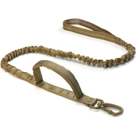Collar táctico, nailon resistente, asa de control, 2 anillas en D, cierre metálico, para perros grandes (1/5)