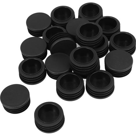 Healeved Lot de 20 embouts ronds antidérapants en nylon 38 mm (1/5)