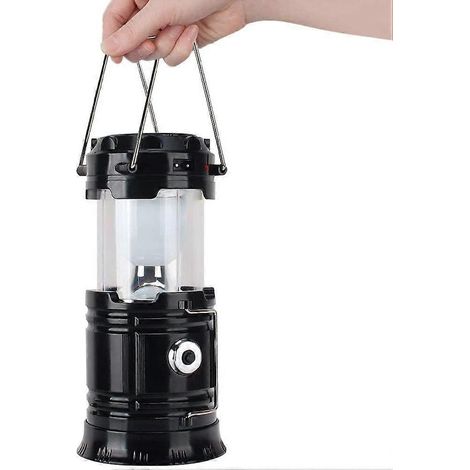 Lanterne de camping solaire LED d'extérieur et lampe torche USB, idéale pour les urgences et les tempêtes. (1/5)
