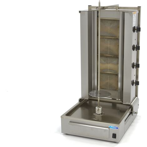 Broche à kebab - 4 brûleurs - 70kg de viande - Gaz - Maxima