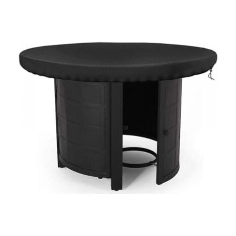 Housse de protection ronde pour plaque de feu, étanche, anti-UV 420D, pour plaque de cuisson et plaque de cuisson, noir (diamètre 80 cm) (1/5)