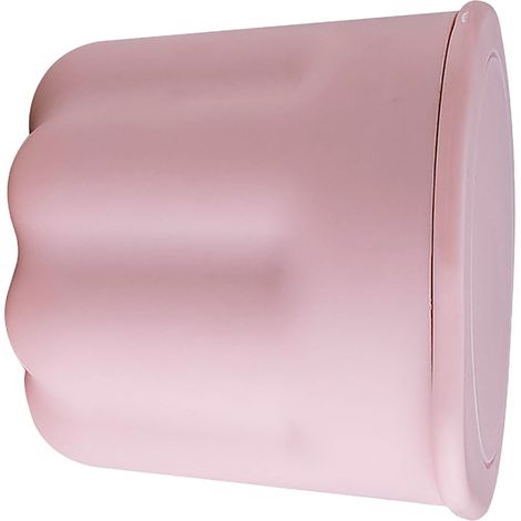 Gobelet nettoyeur de pinceaux de maquillage multifonctionnel en PP/TPR sûr avec égouttoir, rose (1/5)