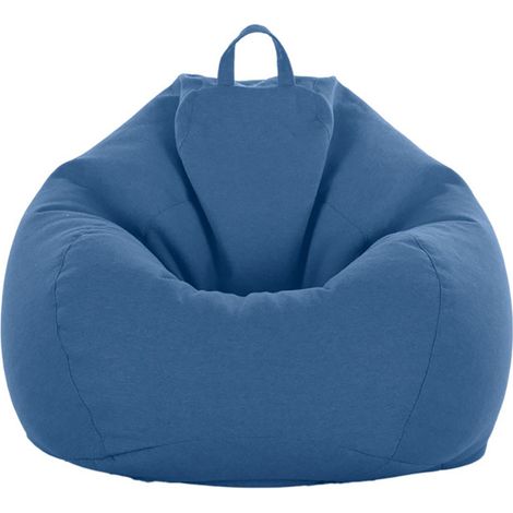Sac de canapé Lazy Housse de Canapé Inclinable Tissu Housses de Fauteuil Housse de Chaises sans Remplissage Siège Pouf Feuilletée Tatami Salon Meubles (Bleu, 75 x 95cm) (1/5)