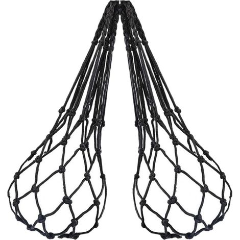 Distributeur Légumes et Fruits 2 Pièces Mangeoire Suspendue pour Poulets Filets pour Volaille Conservation des Fruits Mûrs et Melons Accessoire Poulailler60cm (1/5)