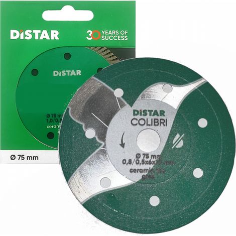 Distar Diamanttrennscheibe Colibri 75 x 0,8 x 6 x 10H (1/2)