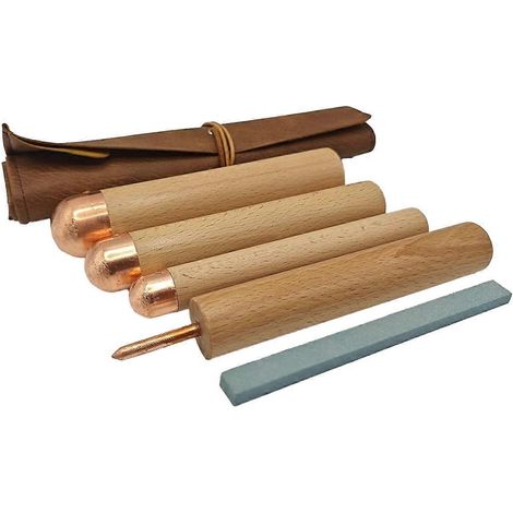 Outils de frappe artisanaux en obsidienne, kit d'outils de l'âge de pierre en cristal de dragon (1/5)