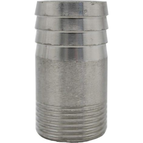 Raccord cannelé mâle en acier inoxydable SS304 de 3/4 pouce pour tuyau d'eau et de gaz (1/5)