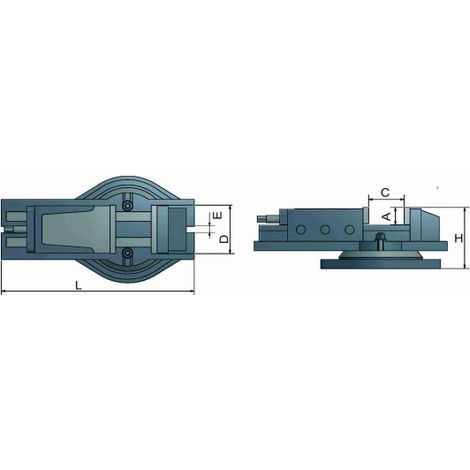 Mordaza hidráulica HMS-100  OPTIMUM 3355100 (1/2)