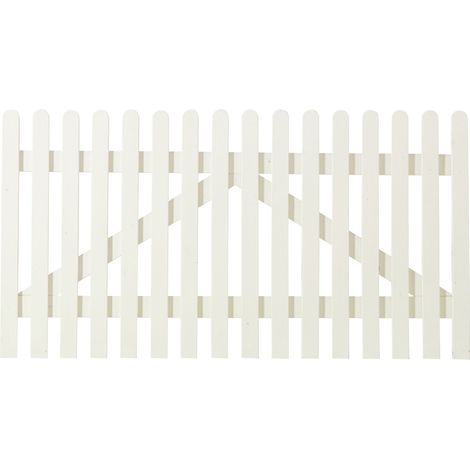 Plus Vorgartentor Retro 150 x 80 cm weiß Holzzäune
