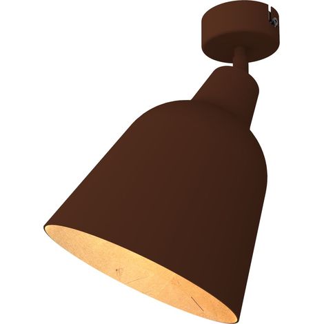 LUMICOM DONG Plafoniera, 1X E27, max 42W, metallo, foglia oro/corten, D.16cm (1/3)
