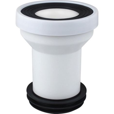 Tuyau de raccord WC avec joint supérieur, rallonge évacuation salle de bain, aide à prévenir les bouchons (1/5)