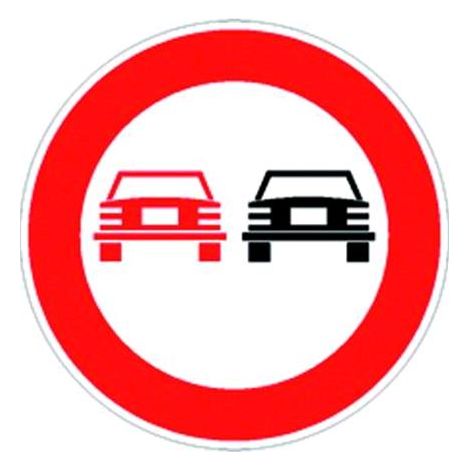 Segnale Stradale Divieto Divieto Di Sorpasso Fig.  48