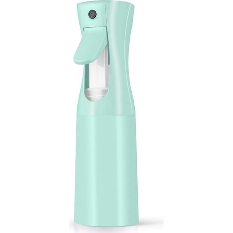 Botella pulverizadora continua de 200 ml, recargable, a prueba de fugas, de niebla fina, para el cuidado del cabello, la limpieza facial y las plantas, lisa. (1/5)
