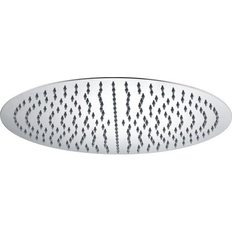 Pommeau de douche rond extra plat en inox 40cm - IMEX (1/3)