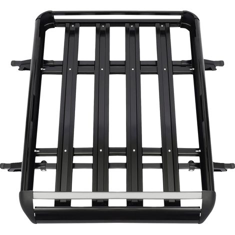 Barres de toit, construction en alliage d'aluminium, compatibilité universelle avec les SUV, noir (1/2)