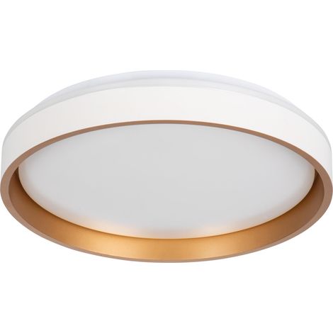 Plafoniera LED Kanlux SOLN 25W Ø38 bianco oro CCT dimmer (1/3)