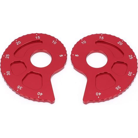 Tendeur de chaîne de moto fiable CNC alliage d'aluminium durable pour moto (rouge). (1/5)