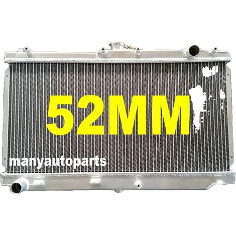 Radiateur, Matériau en Aluminium, Épaisseur de Noyau de 52mm, Compatibilité pour Mazda Miata MX5 1999-2005, Capacité de Refroidissement Améliorée, Construction Soudée TIG (1/5)