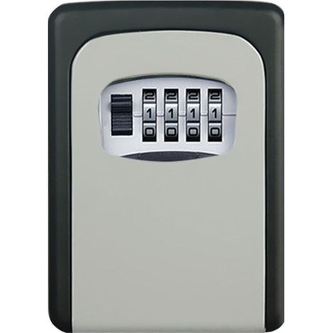 Coffre-fort à clés extérieur - Armoire à clés extérieure - Armoire à clés étanche - Armoire à clés avec serrure - Coffre-fort à combinaison - Coffre-fort en acier inoxydable (1/4)