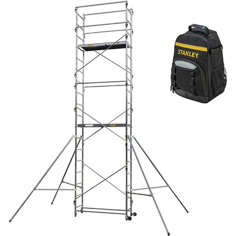 Gerüst max. Arbeitshöhe 6.50m + Rucksack - 236705/SAC