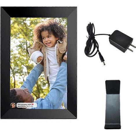 Lecteur vidéo numérique P o Frame 10,1 pouces, 1+32 Go, résolution 1280 x 800, Wi-Fi, prise américaine (1/5)
