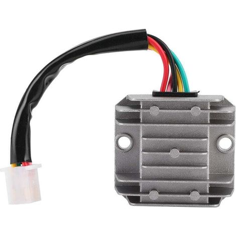 12V 5-Draht Spannungsregler-Gleichrichter für Motorrad, ATV, Dirtbike, Quad, Roller und andere Fahrzeugersatzteile - Crezuo