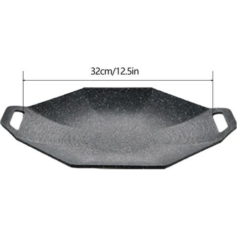 Plaque de cuisson de camping extérieure compatible avec les cuisinières, en pierre médicale, compatible avec les cuisinières électriques, résistante à la chaleur, pour réchauds portables. (1/5)