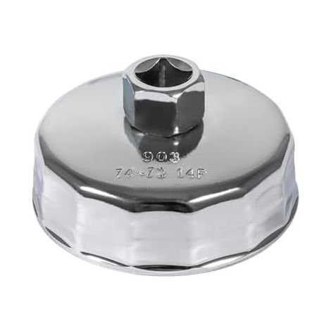 Chiave per la rimozione del filtro dell'olio da 74 mm con 14 scanalature, adatta per Mercedes Benz, Sprinter, Audi, Volkswagen, Mazda, ecc. (1/5)