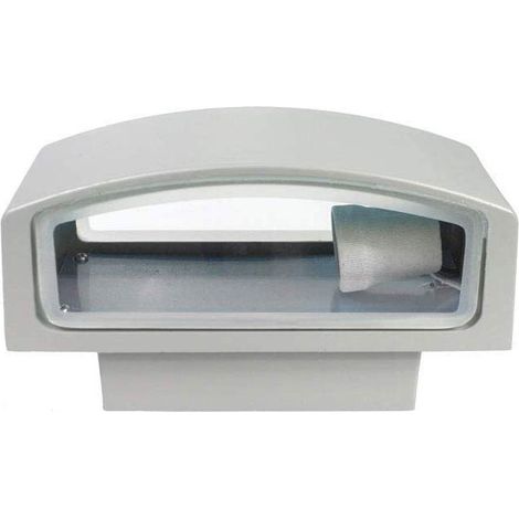 Applique a parete per esterno ip44 lampada da muro e27 lampioncino per giardino e terrazzo grigio (1/5)