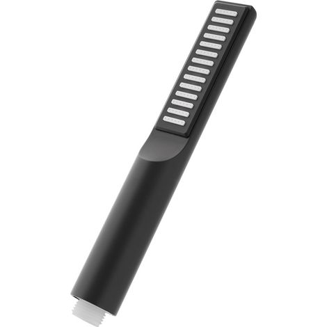 Doccetta monogetto da 23,5 cm nero opaco in ABS anticalcare Hidra (1/3)