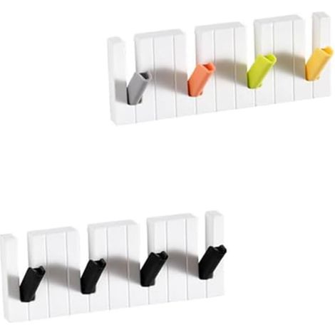 Self-Adhesive Wall Hooks, Drill-Required, Pack of 2 (1/5)