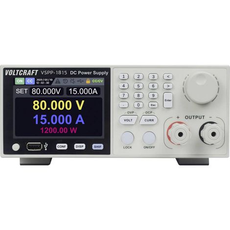 VOLTCRAFT VSPP-1815 Alimentatore da laboratorio regolabile da 19 0 - 150 0 - 30 A 1800 W USB , RS-485, LAN Programmabi (1/5)