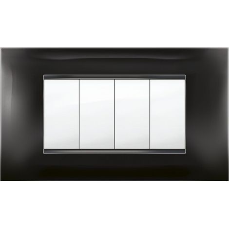 PLACCA MIVIDA PLANA NERO 4P