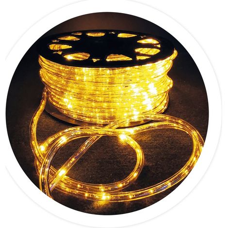 Rouleau 48M tube LED flexible jaune