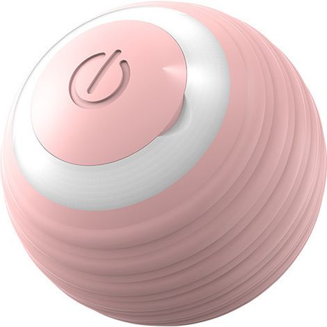 Ehnoge Jouet interactif pour chat, balle rechargeable améliorée 2026 avec éclairage LED, balle automatique à rotation électrique, balle de jeu intelligente auto-roulante, rose (1/5)