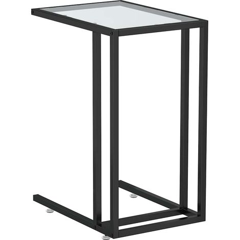Maison Exclusive - Computer-Beistelltisch Transparent 50x35x65 cm (1/5)