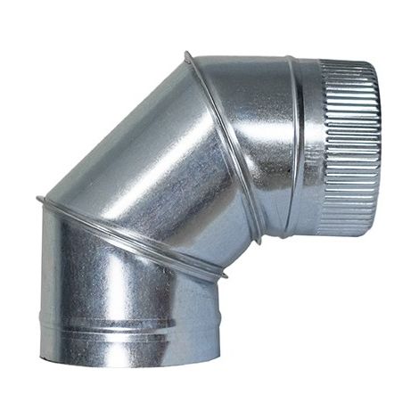 GOMITO STUFA SETTORI ZINCATO 90 - 200X0,8 MM