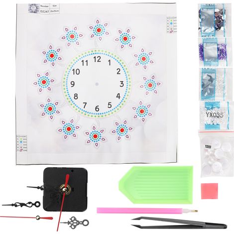 Diamond Painting Clock Kit Silent DIY Hanging Craft Living Room Wall DecorationsDZ247 (1/5)