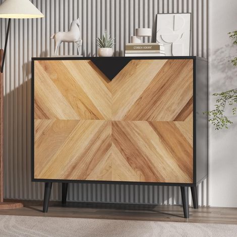 Buffet moderne design 80 cm – Meuble de rangement (1/5)